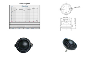 Haut-parleur tweeter de <span class=keywords><strong>1</strong></span> pouce, <span class=keywords><strong>8</strong></span> ohms, 10 W pour l'électronique grand public, les systèmes audio et multimédia DIY - Product Image 2