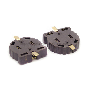 CR1220 soket baterai CR1225 BS-1220-<span class=keywords><strong>2</strong></span> 3V tombol pemegang soket baterai kotak baterai SMD SMT konektor cokelat - Product Image 2