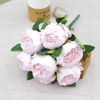 Fleur de pivoine Fleurs de soie de haute qualité Décoration d'événements Bouquet de fleurs Pivoine artificielle