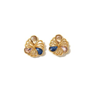 Fashion <b>Stud</b> <b>Earrings</b> Gold Plated 316L Stainless Steel Sustainable Resistant Design - Product Image 2