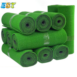 Bán buôn màu xanh lá cây cỏ thể thao Turf phòng tập thể dục nhân tạo chạy nước rút theo dõi Turf CuộN cỏ Mat cho công viên ngoài trời - Product Image 3