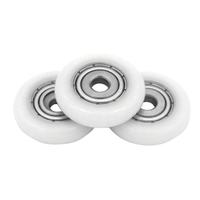 Poulie ronde en nylon POM personnalisée pour utilisation dans les machines industrielles, haute résistance à l'usure, poulie à câble