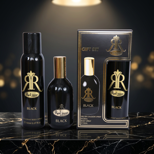 Coffret cadeau Nayaab Perfumes Black (EDC Spray 120ml et Déodorant 150ml) Parfums unisexes de luxe, longue tenue - Product Image 2