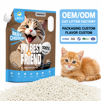 Litière pour chat en tofu biodégradable 100 % écologique, naturelle, jetable aux toilettes, 1,5 mm, 2,0 mm, sable original, agglomération rapide, anti-odeur, prix usine