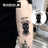 Boldink personnalisé réaliste cagoule masque Halo Art corporel étanche longue durée 2 semaines Jagua jus encre tatouage
