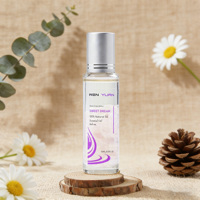 Huile de parfum pour le corps en roll-on de 15 ml, améthyste claire, biologique, heureuse, relaxante, équilibrée, huile essentielle mélangée, roll-on à bille pour femmes