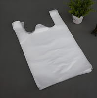 Sacs en plastique tendance pour la collecte de la pollution, les produits d'emballage domestique et les sacs de courses en plastique type T-shirt