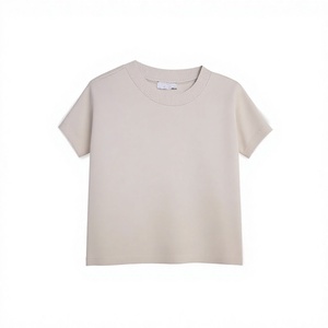 เสื้อสเวตเชิ้ตคอกลมผู้หญิง สีพื้น แขนยาว ผ้าถัก 100% ผ้าฝ้าย ใส่ได้ในฤดูใบไม้ร่วง ทรงปกติ ไม่บุซับใน แบบสวม - Product Image 6