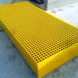 Grille renforcée en fibre de verre 38*38*25mm Grille de vidange de sol en plastique Frp - Product Image 1