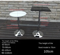 Vente en gros de table commerciale de bar pour la maison table haute ronde de bar meubles d'hôtel tables de cocktail pour événements