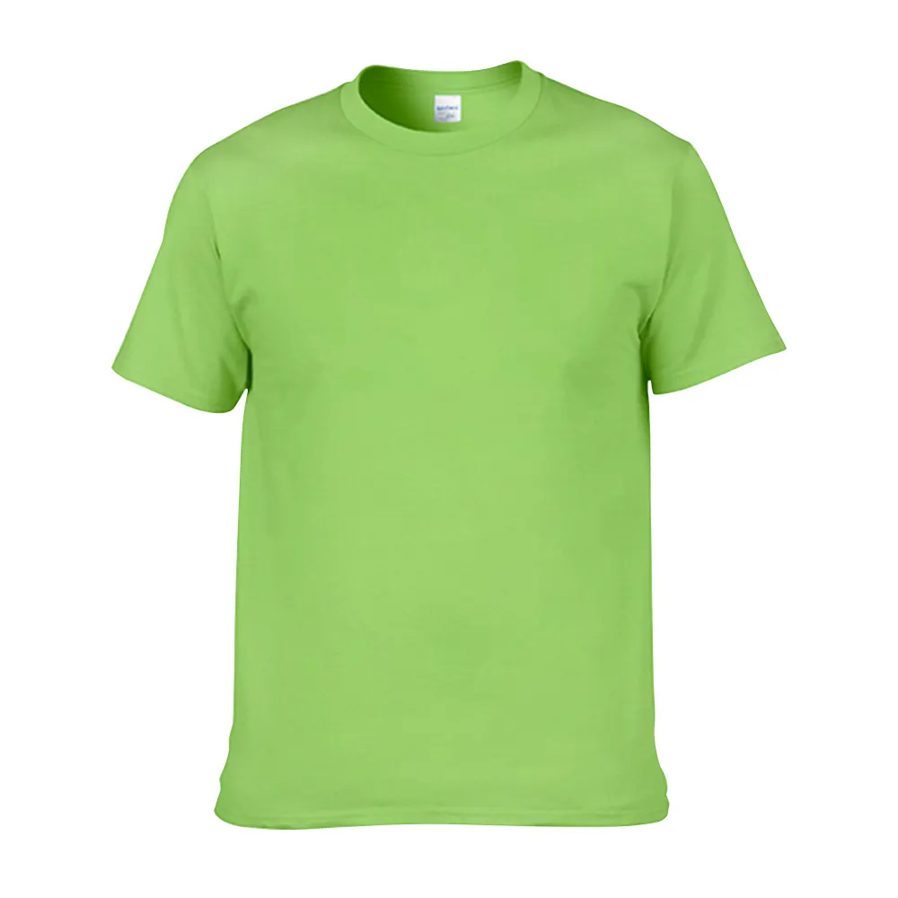 T-shirt pour hommes 100% coton, personnalisé avec Logo personnalisé imprimé ou brodé, 210gsm