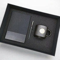 Firmengeschenkset für Herren PU-Leder Notizbuch Stift Thermosflasche Siebdruck Individuelles Logo Geschäftsgeschenkbox Executive Großhandel