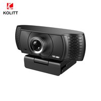 Webcam 30Fps Logo Kustom Webcam USB Kamera Web HD 1080P Webcam Kelas Online USB Kamera Web untuk Komputer PC