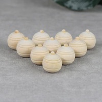 Dekorasi Natal Kayu Lonceng Kayu Kecil Khusus Liontin Kayu Kosong untuk Lukisan DIY Grosir