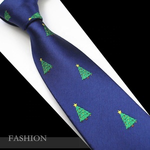 Corbatas Navideñas para Hombre, <span class=keywords><strong>Corbata</strong></span> de Seda Tejida de 7 cm, Regalo para Hombre, <span class=keywords><strong>Corbata</strong></span> Festiva con Diseño de Santa Claus y Reno - Product Image 2