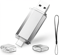 Clé USB-C 128 Go (Clé USB/Pendrive) - Portable OTG pour Tablettes, Macbook, OnePlus - Corps Métallique - Garantie 1 An