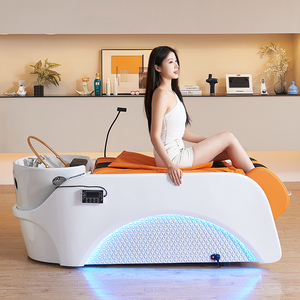 Cama de Masaje Eléctrica Japonesa con Lavacabezas y Silla de Lavado para Salón, con Función de Masaje de Cabeza para Tailandia - Product Image 2