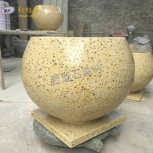 Maceta de Cemento Blanca para Exteriores Magic Stone Grc F600, para Paisajismo, Decoración de Interiores, Hoteles y Centros Comerciales - Product Image 1
