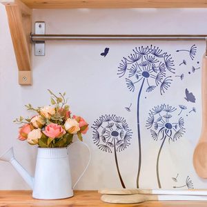 Stencil per Disegno <span class=keywords><strong>di</strong></span> Dente <span class=keywords><strong>di</strong></span> Leone e Farfalla, Grande 12x16 Pollici, Ecologico in PET, Riutilizzabile per Dipingere Pareti, Tele, Mobili - Product Image 4