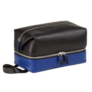 Customized Logo Eco-Friendly Stylish Leather Travel Wash <b>Bag</b> Waterproof Portable <b>Hanging</b> <b>Toiletry</b> Organizer Large Capacity Pouch - Product Image 1