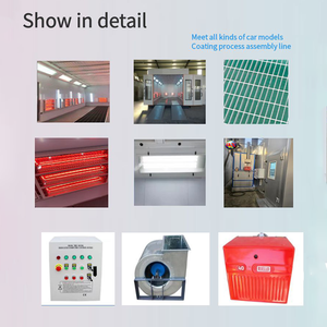 סין חשמל ומערכת חימום דיזל ריסוס צבע תא עם מאוורר פליטה ומסנן הוביל תאורה לשימוש אפייה - Product Image 6