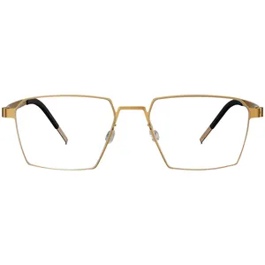 إطار نظارات من التيتانيوم الخالص المستطيلي بأحدث تصميم للرجال ، إطار بصري للنظارات الطبية ، إطار نظارات طبية عتيق