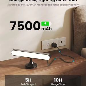 Lampe murale à LED rechargeable avec télécommande, design breveté, 6000 mAh, mode dimmable - Product Image 6