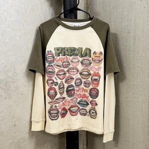 เสื้อยืดผู้ชายสไตล์วินเทจ สีขาว ผ้าฝ้าย ทรงโอเวอร์ไซส์ ลายวาฟเฟิล หนานุ่ม แขนยาว ปักลายกราฟิกแบบกำหนดเอง สตรีทแวร์ พิมพ์ลายดิจิตอล DTG - Product Image 4