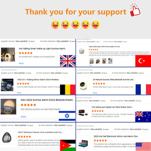 Luce Notturna per Bambini Personalizzabile OEM ODM con 30 Suoni, Timer, Rumore Bianco, Orologio da Tavolo e <span class=keywords><strong>Sveglia</strong></span> - Product Image 3