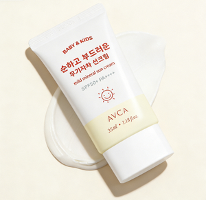 Crème solaire minérale douce AVCA pour bébés et enfants SPF50 Protection UV douce pour le visage et le corps 35ml - Product Image 1