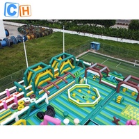 Grand parc d'attractions gonflable pour enfants, aire de jeux intérieure et extérieure, toboggan, château de saut, gonflable et jeux 76 cm