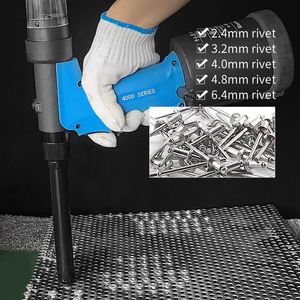 Pistola <span class=keywords><strong>Remachadora</strong></span> Neumática Industrial Luoge RL-4100LV <span class=keywords><strong>de</strong></span> Extracción Frontal Totalmente Automática para Remaches Ciegos <span class=keywords><strong>de</strong></span> Acero Inoxidable Estrechos Extendidos - Product Image 3