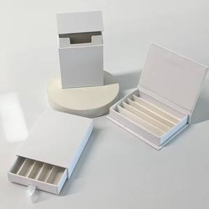 Boîte à tiroir <span class=keywords><strong>en</strong></span> carton ondulé personnalisée OEM, recyclable, vierge, pour 5 paquets de cigarettes, étui d'emballage pour cônes pré-roulés infusés de fleurs - Product Image 1