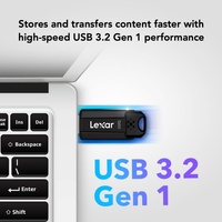 Clé USB Lexar Jumpdrive 32 Go 64 Go 128 Go USB 3.1 Gen 1 Type A en plastique S80 Compatible avec PC et Mac