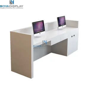 Tavolo mobile personalizzato di alta qualità Front Desk lungo a buon mercato tavolo Reception Boutique Reception