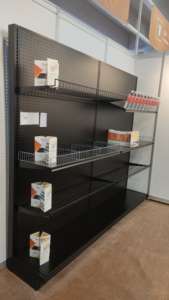 Estantería Metálica de Pared Tipo L, de Una Cara, con 5 Niveles, 68W 200H 40D, para Tiendas o Supermercados - Product Image 2