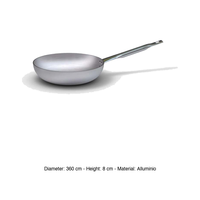 Poêle à frire profonde en aluminium Ø 36 cm H 8 cm Ballarini