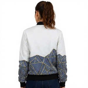 เสื้อแจ็คเก็ตบอมเบอร์ผู้ชาย ลายภูเขา ซิปหน้า ผ้าโพลีเอสเตอร์ สวมใส่สบายๆ สำหรับฤดูใบไม้ร่วง - Product Image 5