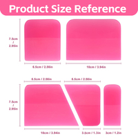 KUNAISI – Kit de 4 outils professionnels pour l'installation de film vinyle et de protection de peinture (PPF) sur vitres de voiture