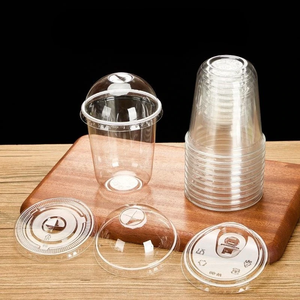 Bicchieri di Plastica PET Usa e Getta Personalizzati di Xiamen, <span class=keywords><strong>8</strong></span>/10/12 Oz, da Asporto, 89mm a Forma di U, per Bevande Fredde, Matcha, Latte, Smoothie, Caffè Ghiacciato - Product Image 3