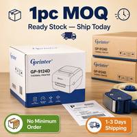 Impresora de Etiquetas de Envío GP-9124D 4x6, 127 mm/s, Impresora Térmica de Códigos de Barras USB para Logística