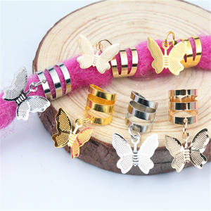 1 Confezione di Fermagli per Capelli in Metallo con Motivo Traforato, Stile Coreano, Elettroplaccati, Accessori per Acconciature Unisex, Gioielli Fai-da-Te, Anelli per Capelli - Product Image 2