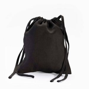Sac à cordon en coton de haute qualité, porte-bagages avec logo personnalisé, petits sacs en tissu, emballage en toile à vendre - Product Image 4
