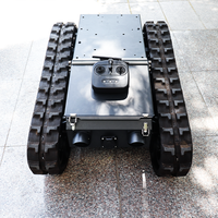 Châssis de robot chenillé électrique TinS-8 avec plateforme rotative PTZ
