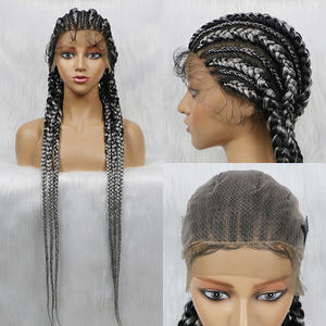 เจนนิเฟอร์จัดส่งฟรีเวดอร์ถักวิกผมมนุษย์ด้วยสีทึบวิกถักเปียใหญ่-Braids - Product Image 2