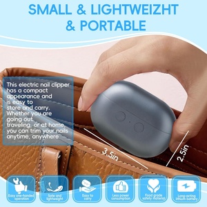 New 3-in-1 Electric Kids Nail Clipper with Night <b>Light</b> <b>USB</b> <b>Rechargeable</b> Smart Baby Nail Shiner Cutter - Product Image 6