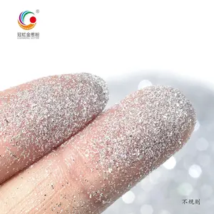 GH4140 Factory Wholesale Special Shape Glitter Polyester Chunky Special Silver Glitter Powder For Christmas Nail Art Decoration