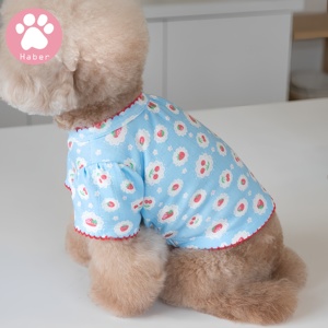 Mùa Hè Cổ Điển Phong Cách In Dâu Tây Teddy Váy Mềm Đàn Hồi T-Shirt Cho Pet Mèo Chó Nhật Bản Hàn Quốc Thời Trang Quần Áo Vật Nuôi - Product Image 4