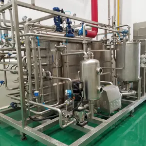 Vendita calda prezzo di fabbrica PLC controllo succo di latte purea tubolare pastorizzatore/HTST sterilizzatore