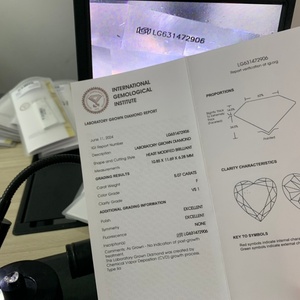 Diamante Suelto CVD de Messi Jewelry Wholesale, 5.07CT, F VS1, Corte Corazón, Diamante Cultivado en Laboratorio - Product Image 5